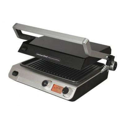Grill contact semi-pro 2000w 750cm²  - KITCHEN CHEF - kcprg1019 - 159699 - 3485619910198