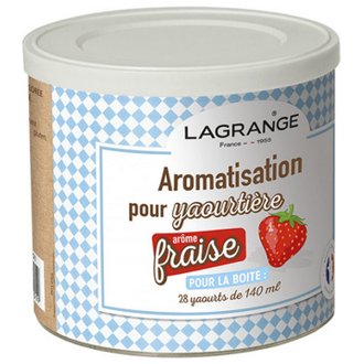 Pot de 425g arome fraise pour yaourtière  - LAGRANGE - 380320