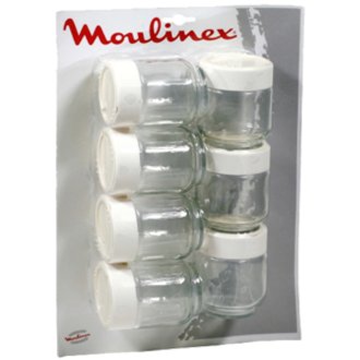 Lot de 7 pots pour yaourtière moulinex  - MOULINEX - a14a03
