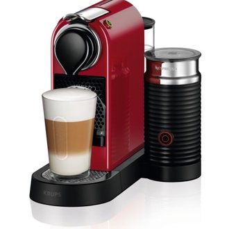 Cafetière nespresso automatique 19 bars rouge  - KRUPS - yy4116fd