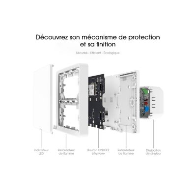 Interrupteur Connecté WiFi Simple Poussoir Blanc - SILAMP - ESW-1WAA-EU - 0712221375088