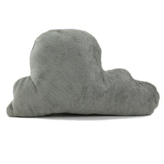 COMETE - Coussin extra-doux en forme de nuage gris 27x44