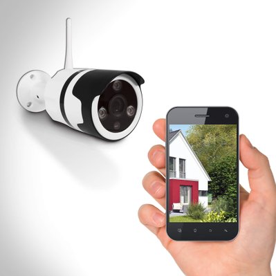 Caméra IP WiFi 720p Usage extérieur - application protect home - Lot de 2 - 623381X2 - 3660211351369