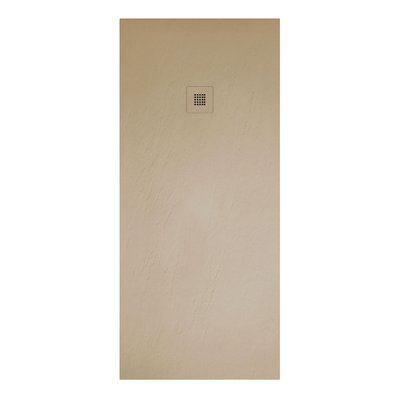 Receveur de douche Poalgi, extraplat, beige albero, L.90 x l.160 cm, série Hos's - AL268R - 8435589602994