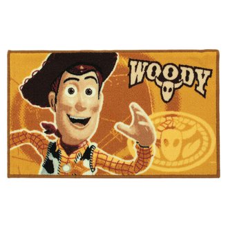 DISNEY - Tapis imprimé Woody de Toy Story, Disney jaune 80x50