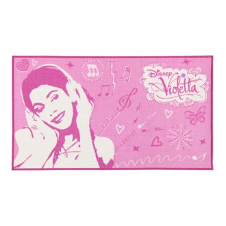 DISNEY - Tapis imprimé Violetta, Disney rose 140x80