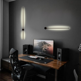Lampe murale Laser minimaliste - noir