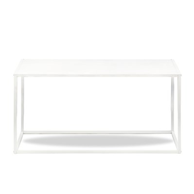 Nordlys - Table Basse Design Rectangulaire Industriel Moderne Metal Blanc - MONROE-BLANC - 3760351890701