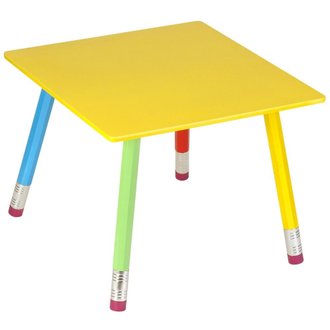 Table Crayons en Bois pour enfant 55x55x43cm