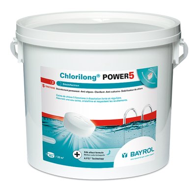 Chlore 5 actions Chlorilong Power 5 5 kg - Bayrol - 10465 - 4008367992576