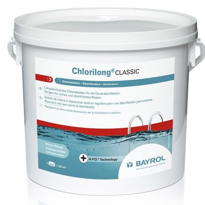 Chlore en galets de 250 g Chlorilong Classic - 5 kg - 10463 - 4008367361310