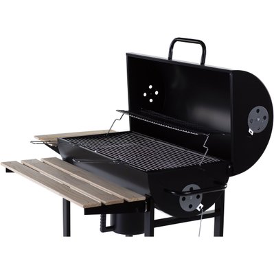 Barbecue charbon de bois "King" - 95 x 63 x 105 cm - Noir - 94122 - 3700746459755