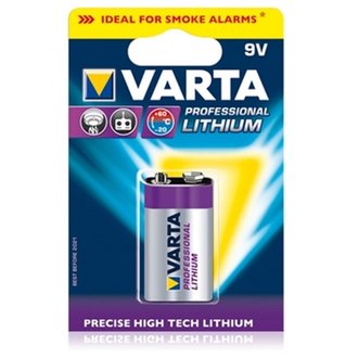 Pile lithium type hr9 9 volts  - VARTA - 6122301401