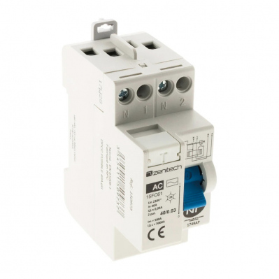 Interrupteur différentiel - type AC - 40A - 30mA - 3545411509737 - 3545411509737
