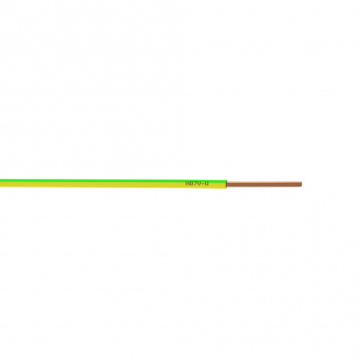 Câble électrique HO7V-U - 1,5 mm² - 100 m - vert et jaune 