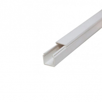 Moulure électrique en PVC - 40 x 17 mm - 2 m - blanc 