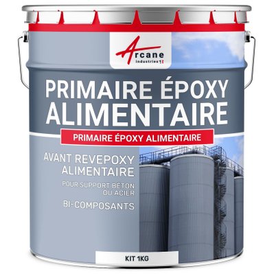 Primaire Epoxy pour contact Alimentaire - PRIMAIRE EPOXY ALIMENTAIRE Kit de 1 Kg - - 208_23350 - 3700043492028