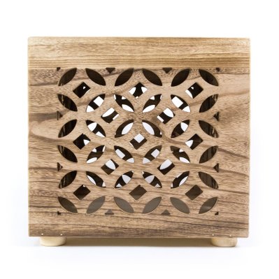 Tabouret table d'appoint cube bois table de chevet cube bois marron table basse étagère 39x40x40 cm TABA06015 - TABA06015 - 3000898069605