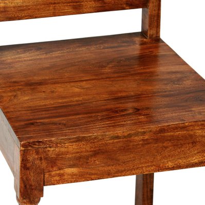 Lot de 4 chaises de salle à manger cuisine design classique bois massif avec finition Sesham CDS021182 - CDS021182 - 3001167099781