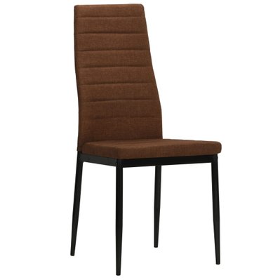 Lot de 2 chaises de salle à manger cuisine design moderne en tissu marron CDS020752 - CDS020752 - 3001122099788