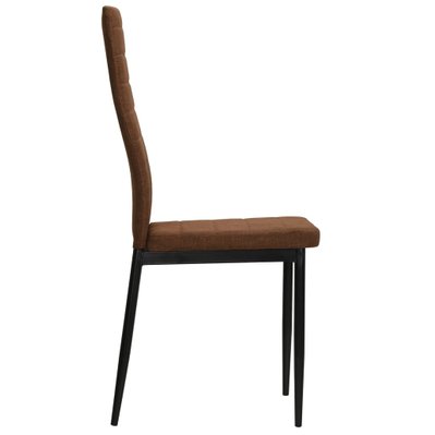 Lot de 2 chaises de salle à manger cuisine design moderne en tissu marron CDS020752 - CDS020752 - 3001122099788
