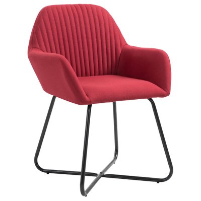 Lot de 2 chaises de salle à manger cuisine design moderne en tissu rouge bordeaux CDS020991 - CDS020991 - 3001147999780