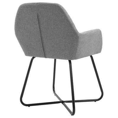 Lot de 2 chaises de salle à manger cuisine design moderne tissu gris clair CDS020488 - CDS020488 - 3001094999789