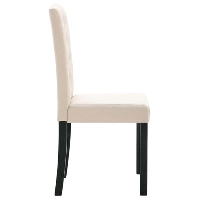 Lot de 6 chaises de salle à manger cuisine design moderne tissu crème CDS022371 - CDS022371 - 3000026551538