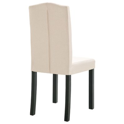 Lot de 6 chaises de salle à manger cuisine design moderne tissu crème CDS022371 - CDS022371 - 3000026551538