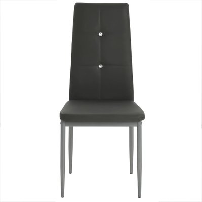 Lot de 2 chaises de salle à manger cuisine design moderne similicuir gris CDS020574 - CDS020574 - 3001103699785