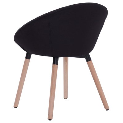Lot de 2 chaises de salle à manger cuisine design contemporain tissu noir CDS020855 - CDS020855 - 3001134099783
