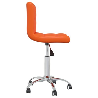 Lot de 2 chaises de salle à manger cuisine pivotantes design moderne similicuir orange CDS020930 - CDS020930 - 3001141799782