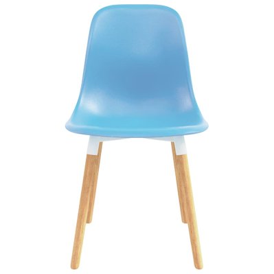 Lot de 2 chaises de salle à manger cuisine design intemporel plastique bleu CDS020213 - CDS020213 - 3001066599788