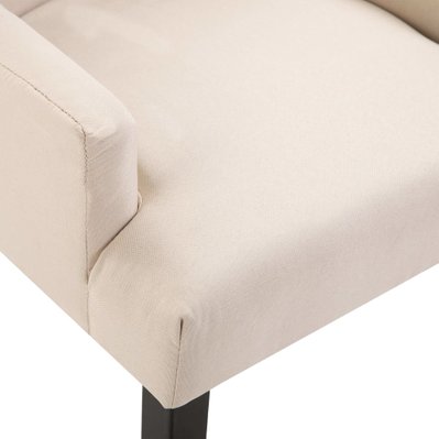 Lot de 4 chaises de salle à manger cuisine design moderne tissu beige CDS022090 - CDS022090 - 3000023651538