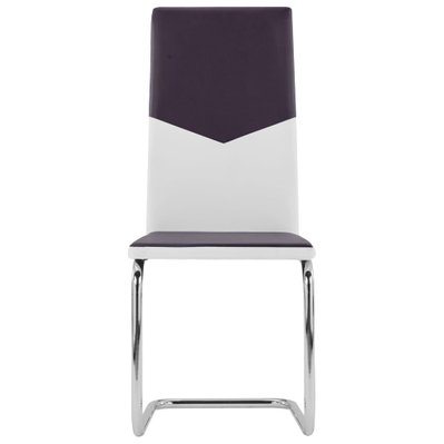 Lot de 2 chaises de salle à manger cuisine cantilever design moderne similicuir marron CDS020360 - CDS020360 - 3001081299786