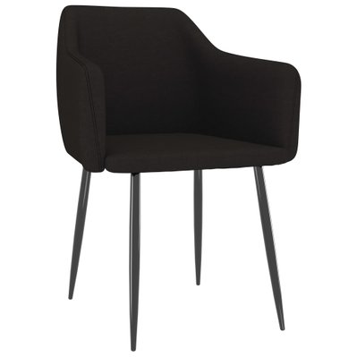 Lot de 2 chaises de salle à manger cuisine design moderne tissu noir CDS020877 - CDS020877 - 3001136299785