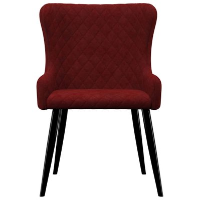Lot de 6 chaises de salle à manger cuisine design moderne velours rouge CDS022843 - CDS022843 - 3000031371534