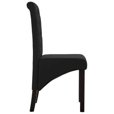 Lot de 2 chaises de salle à manger cuisine design intemporel tissu noir CDS020858 - CDS020858 - 3001134399784