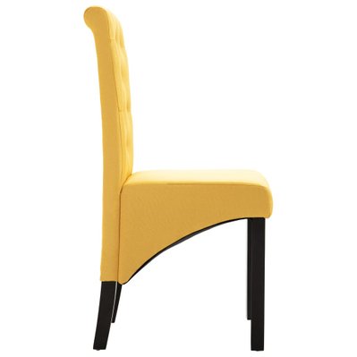 Lot de 2 chaises de salle à manger cuisine design intemporel tissu jaune CDS020640 - CDS020640 - 3001110799782