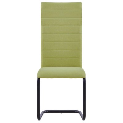 Lot de 2 chaises de salle à manger cuisine cantilever design moderne tissu vert CDS020394 - CDS020394 - 3001085099788