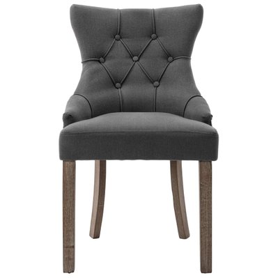 Lot de 2 chaises de salle à manger cuisine design moderne tissu gris CDS020609 - CDS020609 - 3001107299783