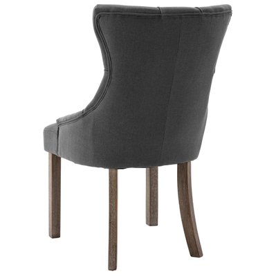 Lot de 2 chaises de salle à manger cuisine design moderne tissu gris CDS020609 - CDS020609 - 3001107299783