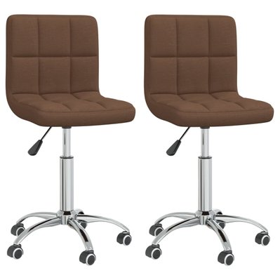 Lot de 2 chaises de salle à manger cuisine design moderne tissu marron CDS020747 - CDS020747 - 3001121599784