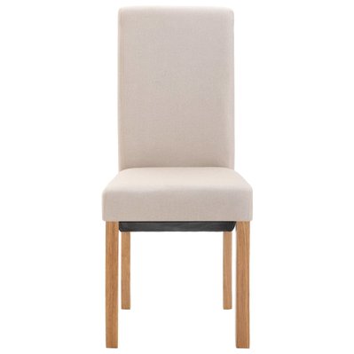 Lot de 2 chaises de salle à manger cuisine design moderne tissu crème CDS020439 - CDS020439 - 3001089799783