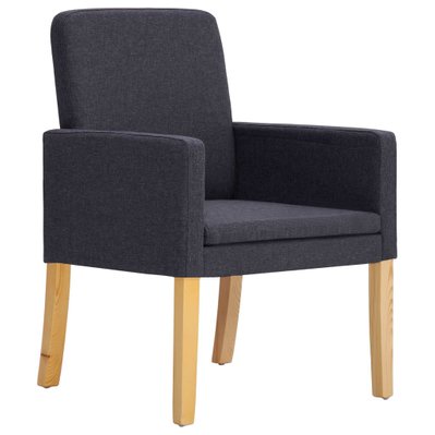 Lot de 2 chaises de salle à manger cuisine design moderne tissu gris foncé CDS020542 - CDS020542 - 3001100499784
