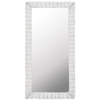 Miroir Osier Blanc 50 x 100 cm DEC022741 - DEC022741 - 3001261669606