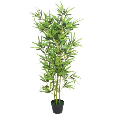 Plante artificielle avec pot bambou 120 cm vert DEC021937 - DEC021937 - 3001348269606