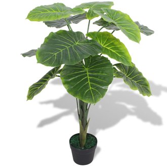Plante artificielle avec pot taro 70 cm vert DEC021913
