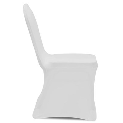 Housse de chaise extensible 4 pcs Blanc DEC022357 - DEC022357 - 3001300269606