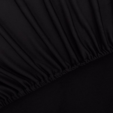 Housse extensible de canapé Noir Jersey polyester DEC022347 - DEC022347 - 3001301269605